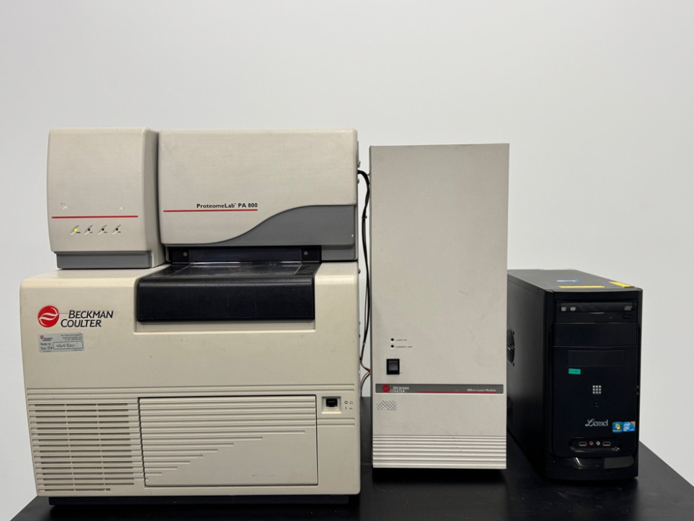 Image of Beckman Coulter ProteomeLab PA 800 Protein Characterization System with 488nm LIF Laser Module and Workstation
